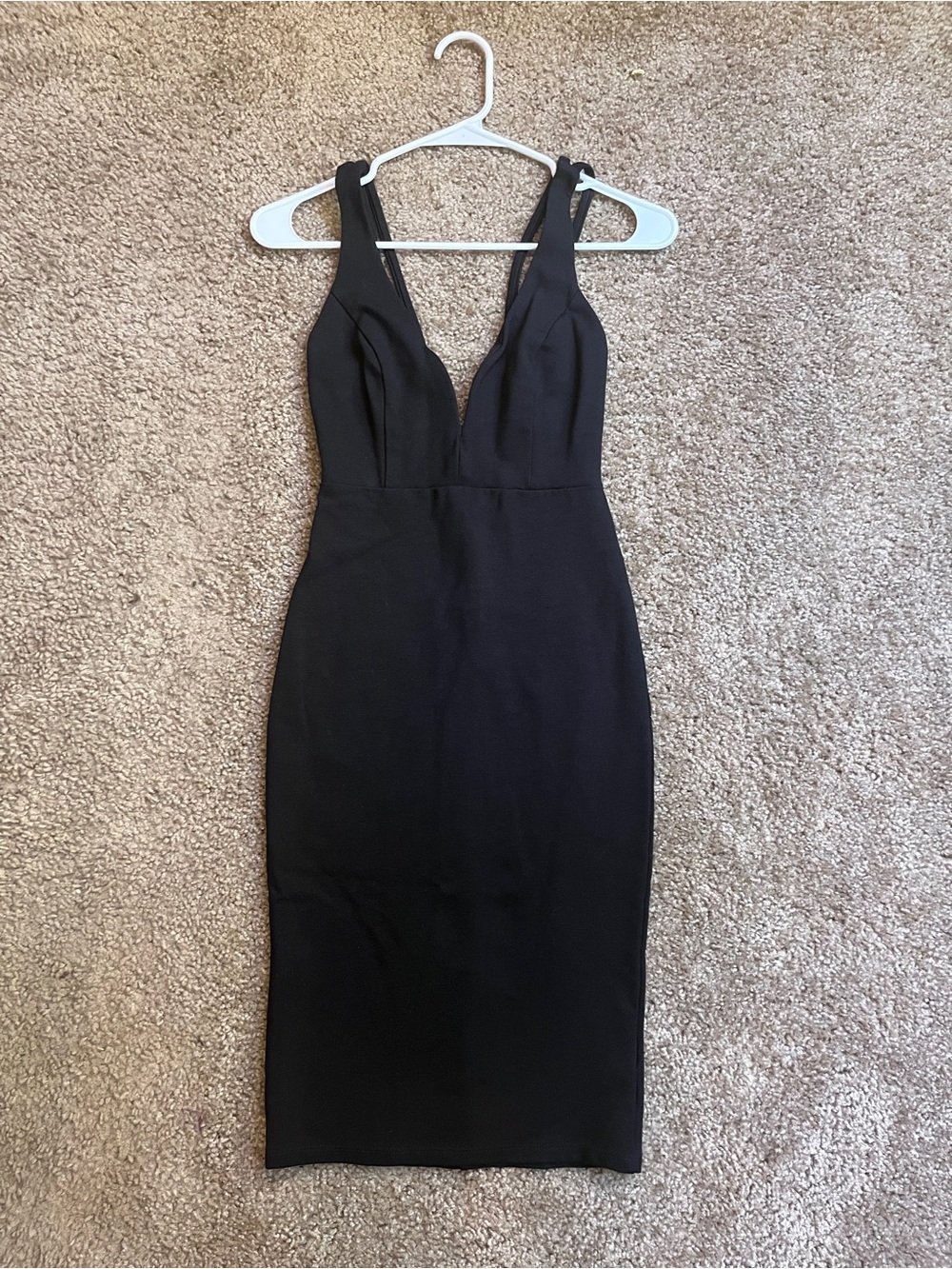 Lulus Classic Black V-Neck Bodycon Dress